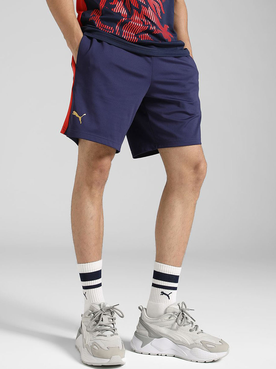 Puma x RCB Men Mid-Rise Training Shorts