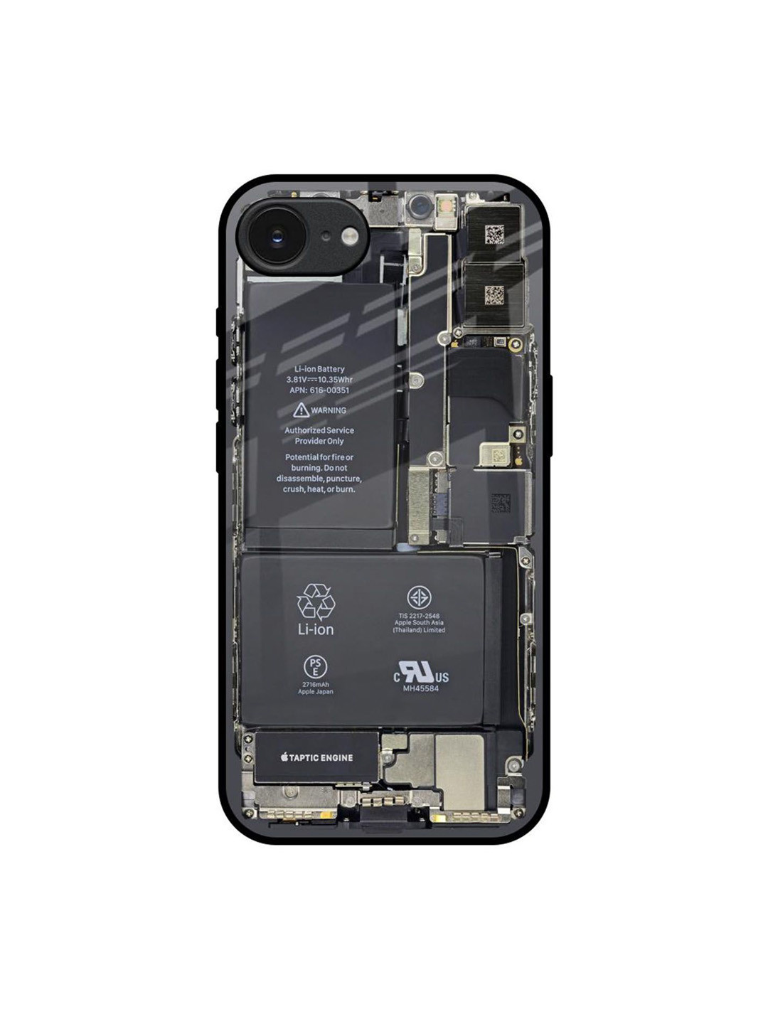 QRIOH Skeleton Inside Apple iPhone 16e Impact Resistant Back Case