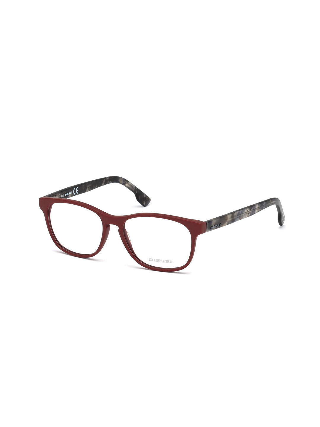 DIESEL Red Full Rim Square Shaped Acetate Optical Frame
