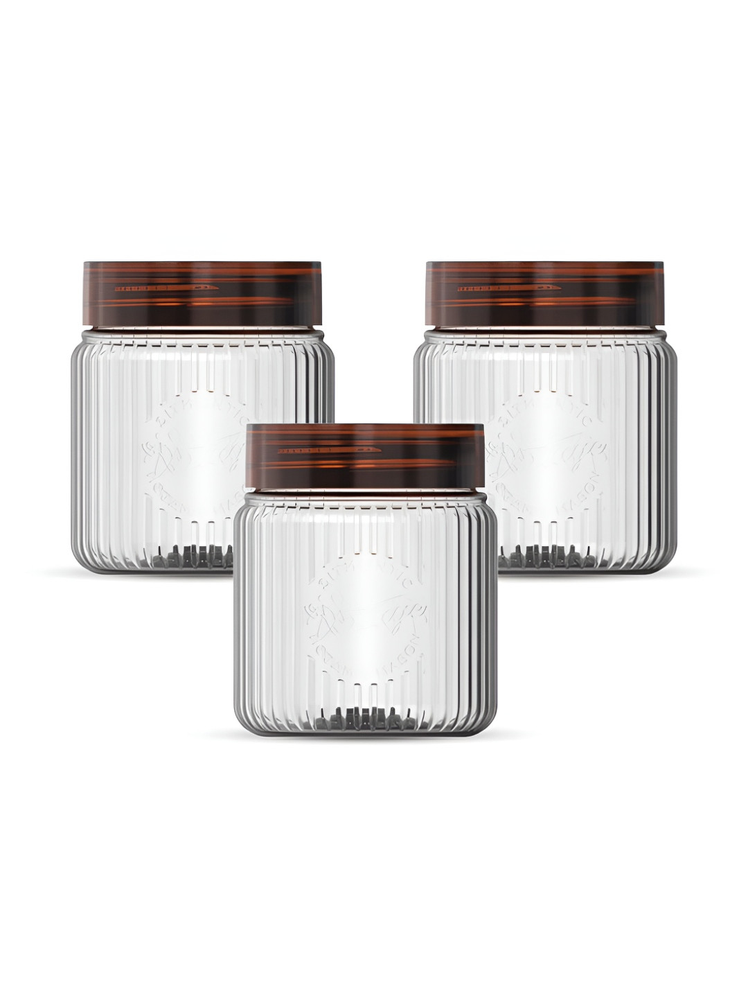 Milton Plastic Container with Lid 200 ml Clear Kitchen Storage Box Tea Sugar Airtight Jars