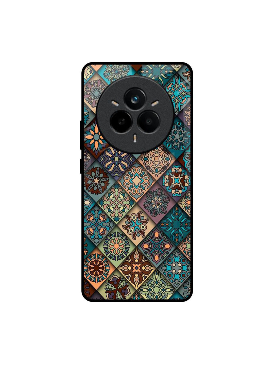 QRIOH Retro Art Floral Realme 14 Pro 5G Impact Resistant Back Case