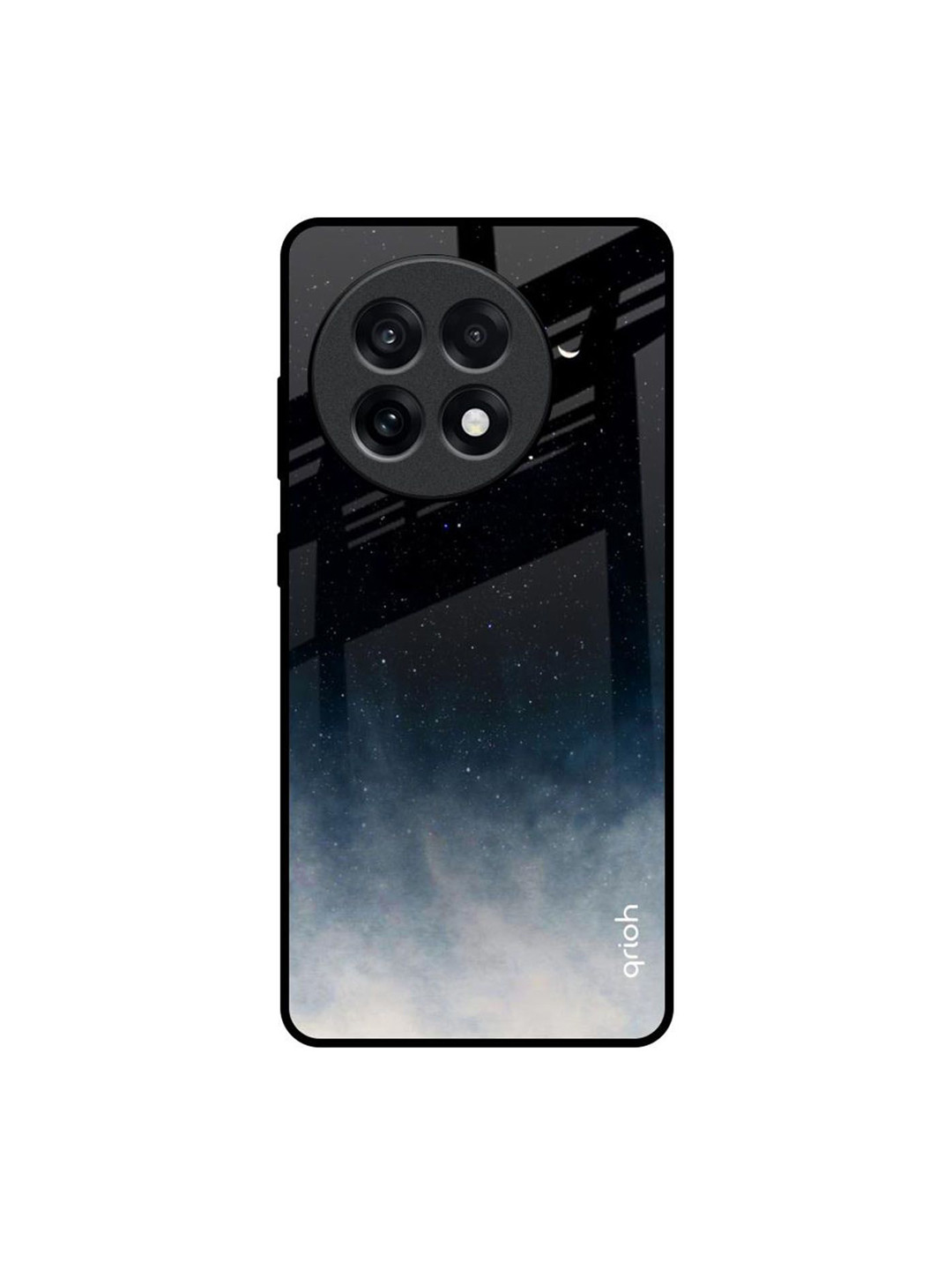 QRIOH Black Aura OnePlus 13R 5G Impact Resistant Back Case