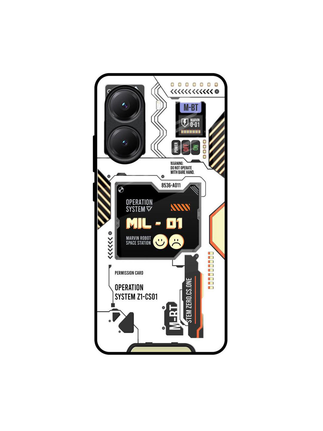 QRIOH Tech Display Poco X7 Pro 5G Impact Resistant Back Case