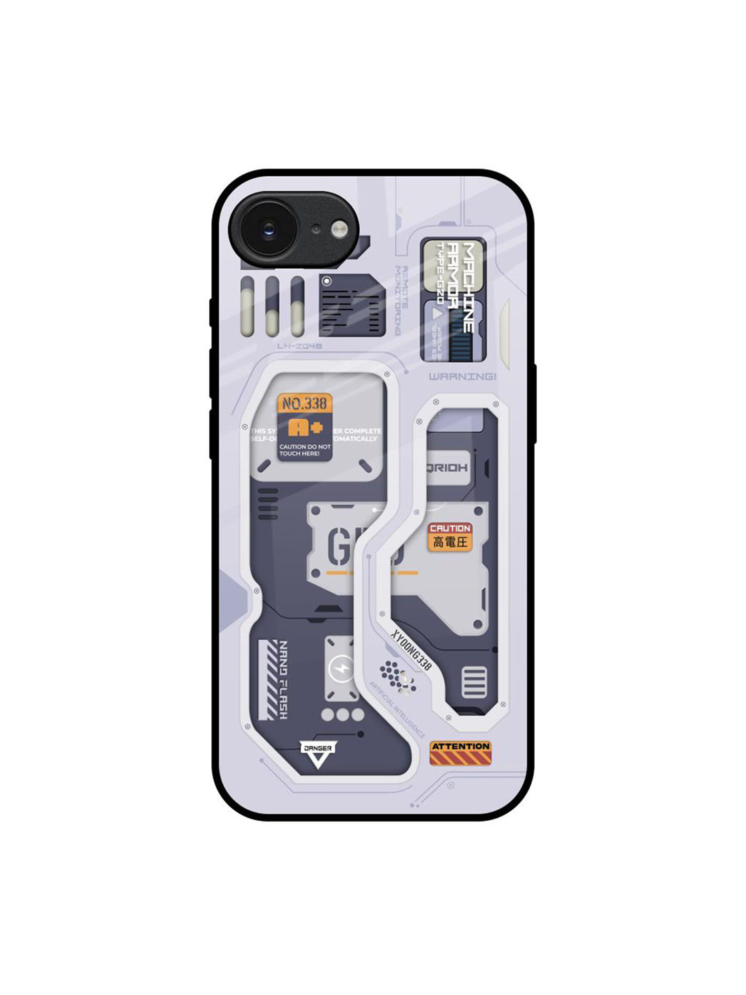 QRIOH Tech Savvy Apple iPhone 16e Impact Resistant Back Case