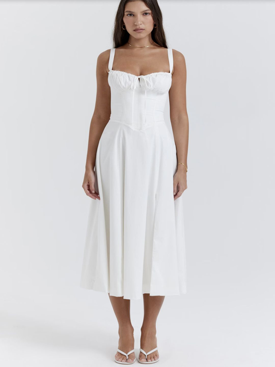 Fragancia Women Shoulder Straps Maxi Dress