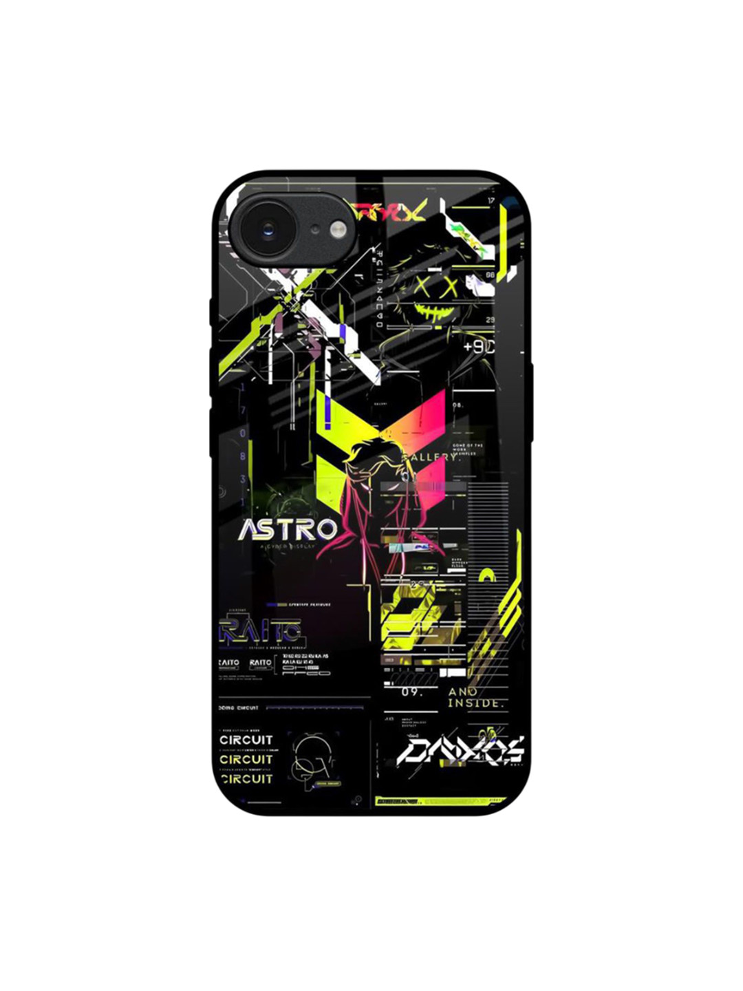 QRIOH Astro Glitch Apple iPhone 16e Impact Resistant Back Case