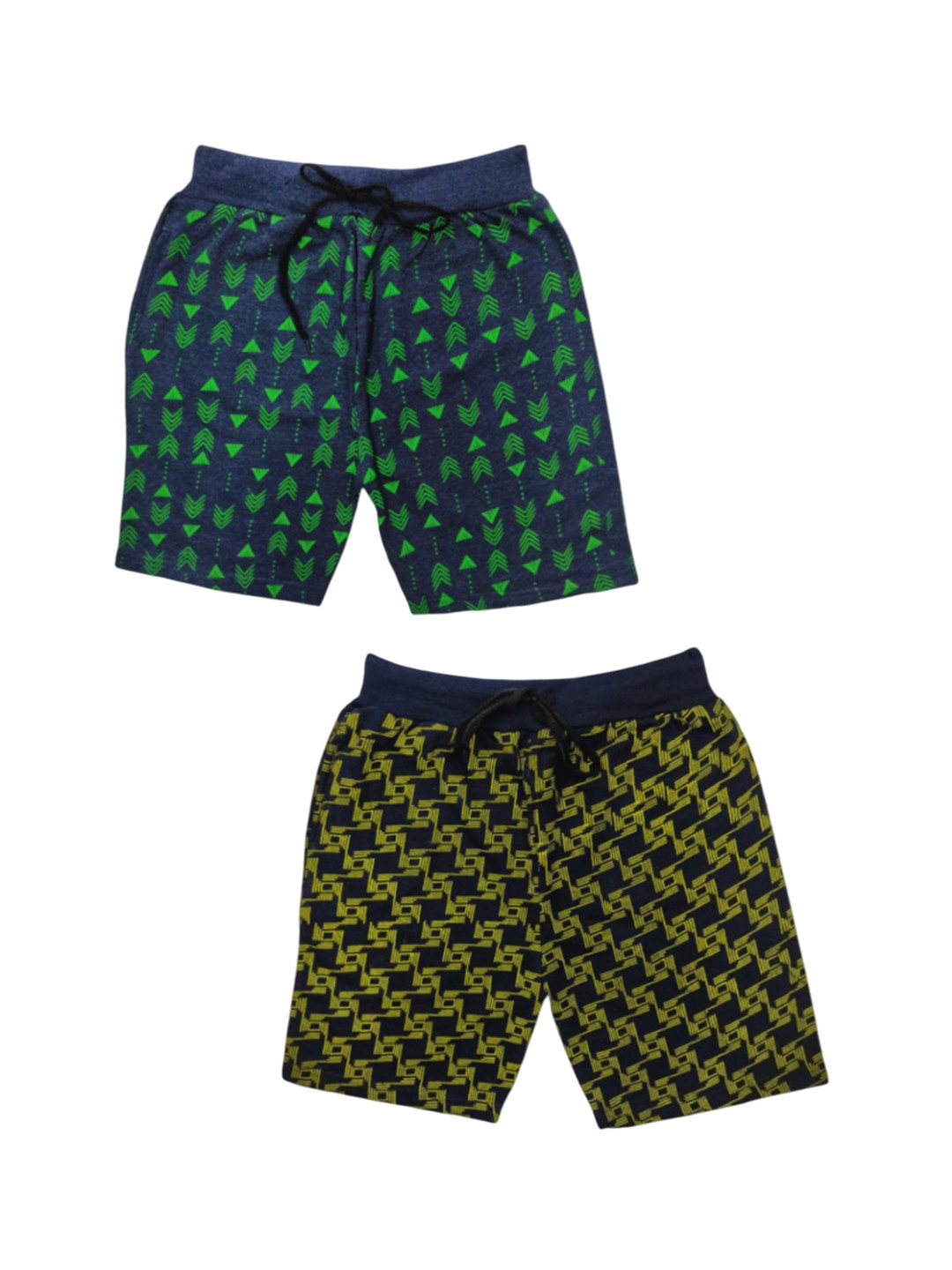Shajiv Pack Of 2 Boys Printed Relaxed Fit Outdoor Shorts