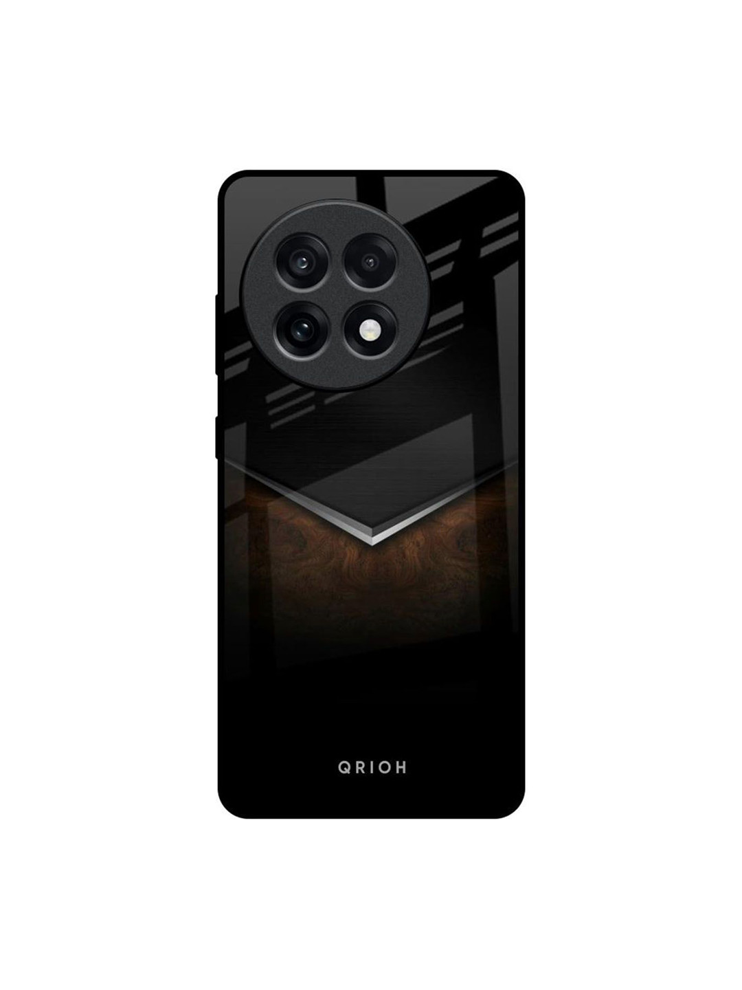 QRIOH Dark Walnut OnePlus 13R 5G Impact Resistant Back Case
