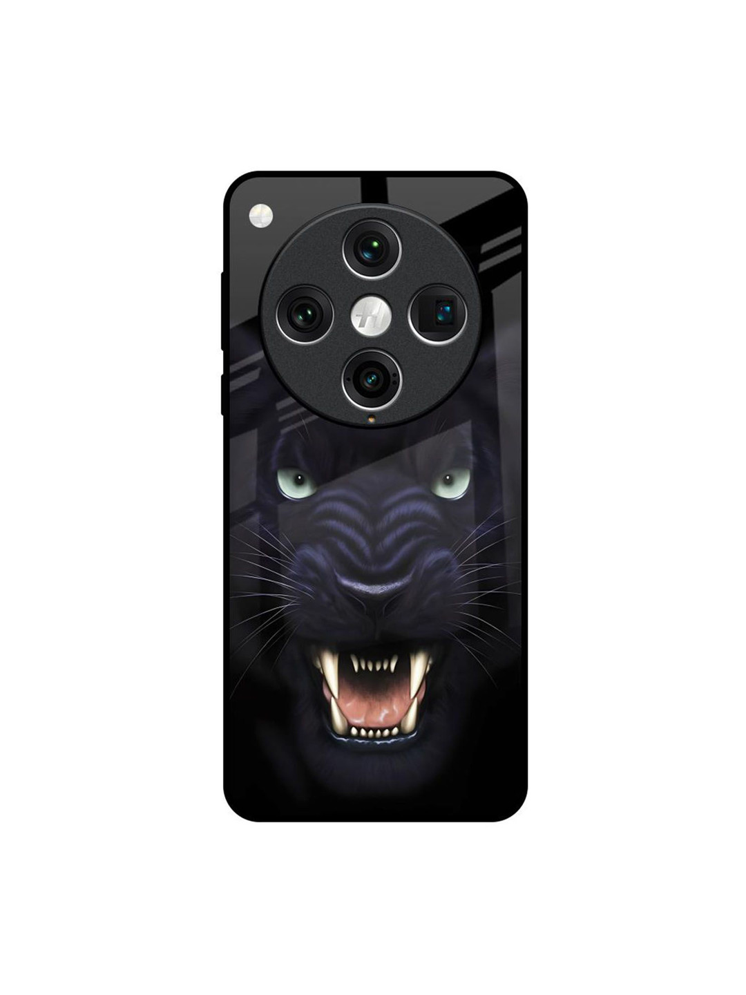 QRIOH Angry Black Leopard Oppo Find X8 Pro Impact Resistant Back Case