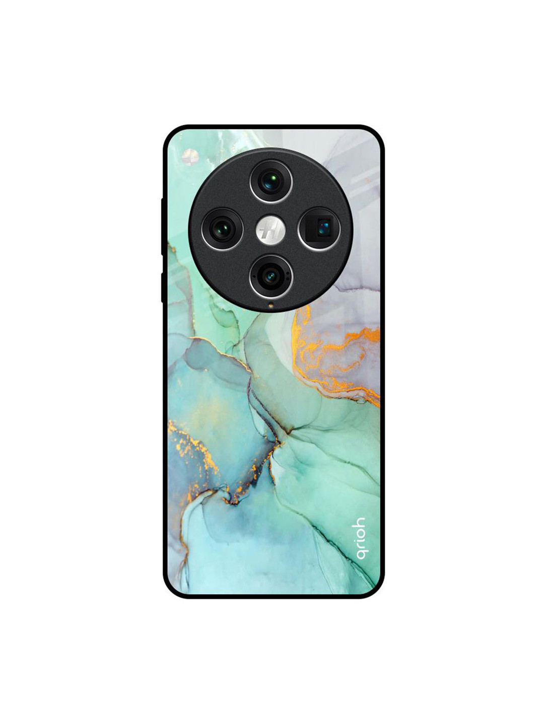QRIOH Green Marble Oppo Find X8 Pro Impact Resistant Back Case