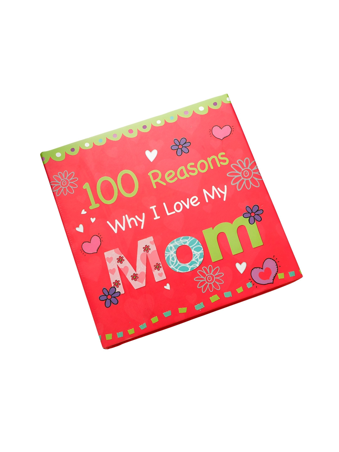 Archies Red & Green 100 Reasons Why I love My Mom Printed Scrap Book