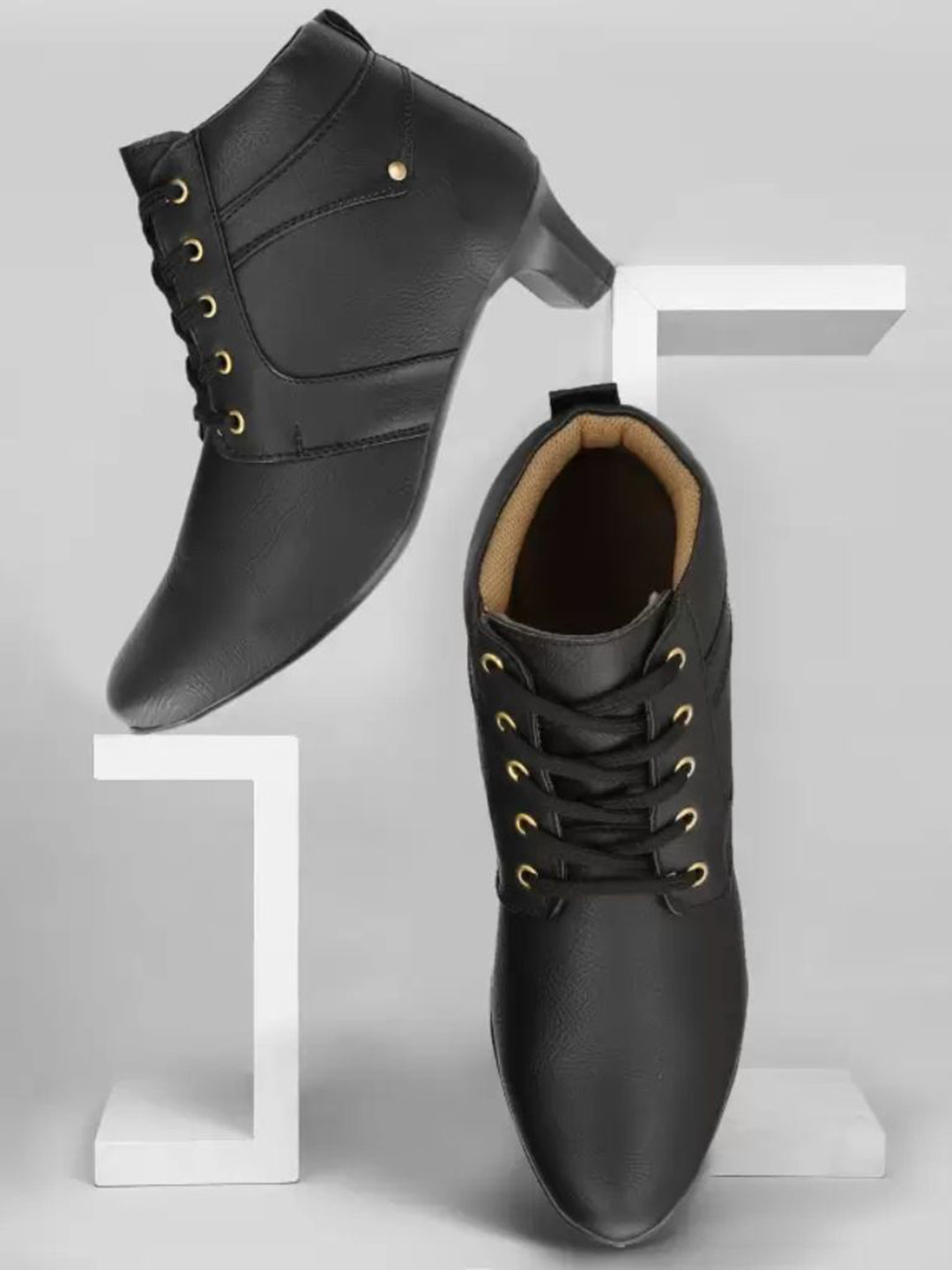 Neso Women Block Heel Lace Up Winter Boots