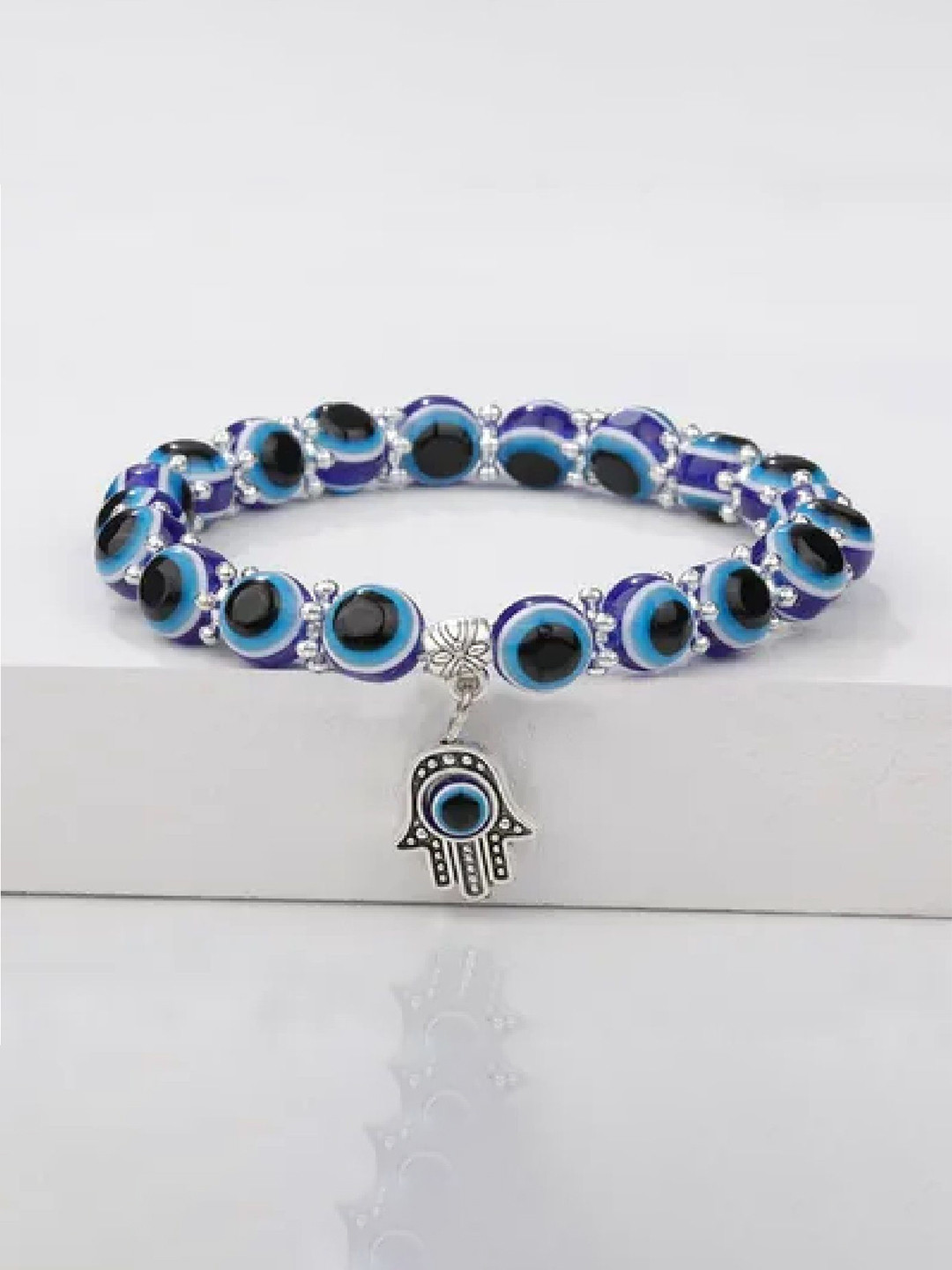 Crazy Fashion Evil Eye Beaded Charm Bracelet