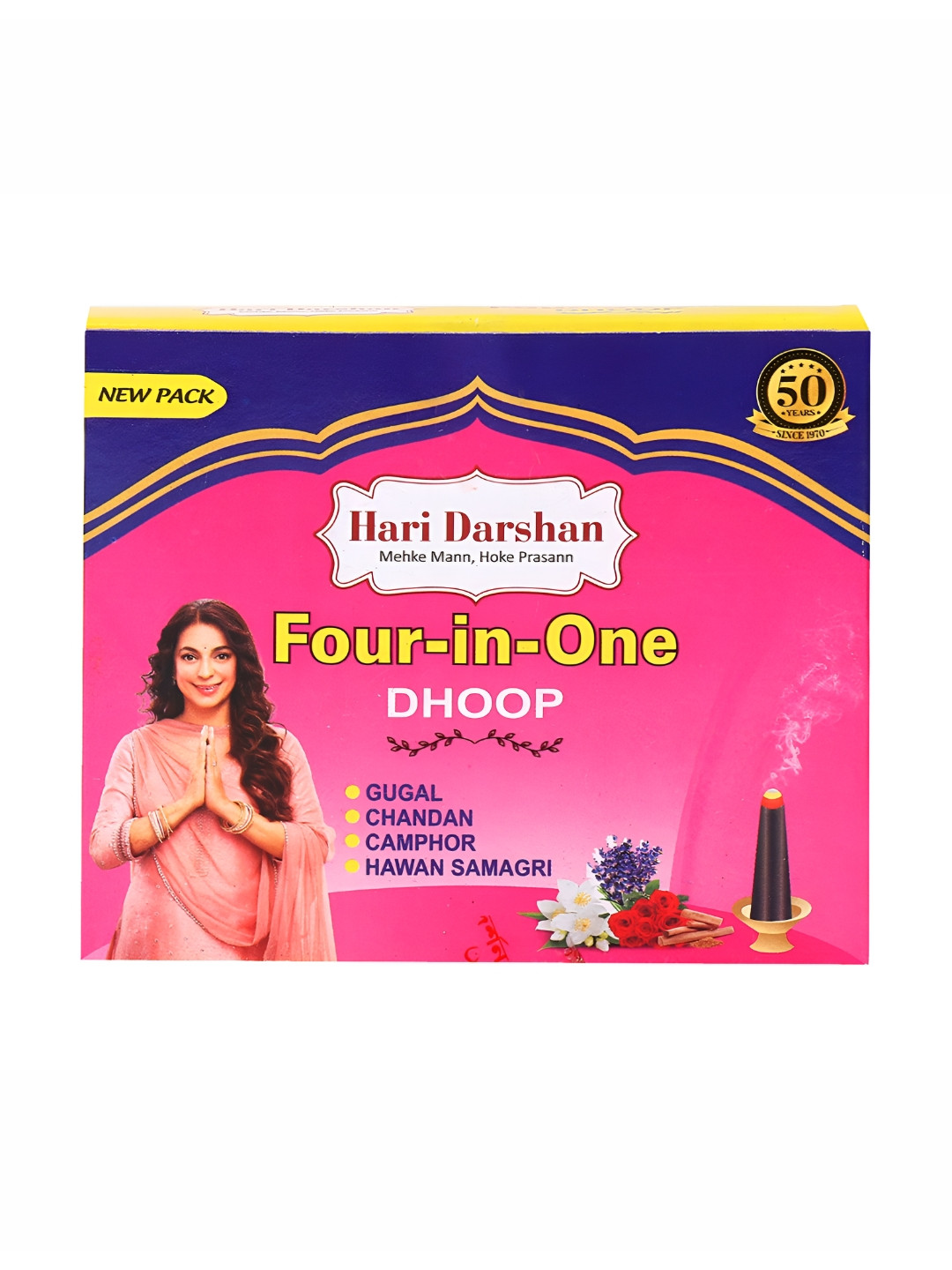 Hari darshan Pack of 12 4 in 1 Pure Dhoop Sticks-16 Sticks Each