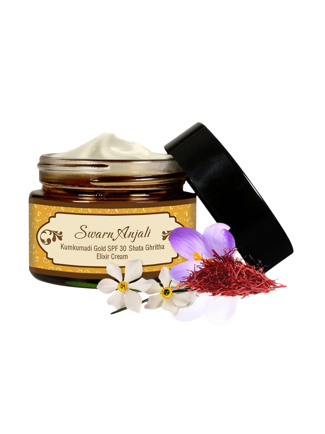 HERBS & GREENS Swarn Anjali Kumkumadi Gold SPF 30 Shata Ghrita Elixir Cream - 50g