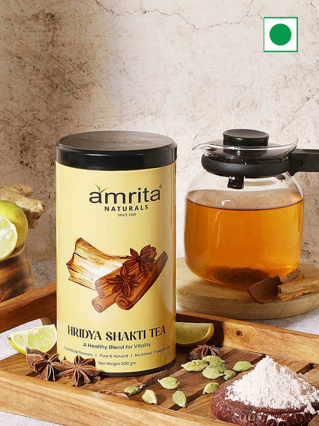 Amrita Naturals Hridyashakti Herbal Tea-500g