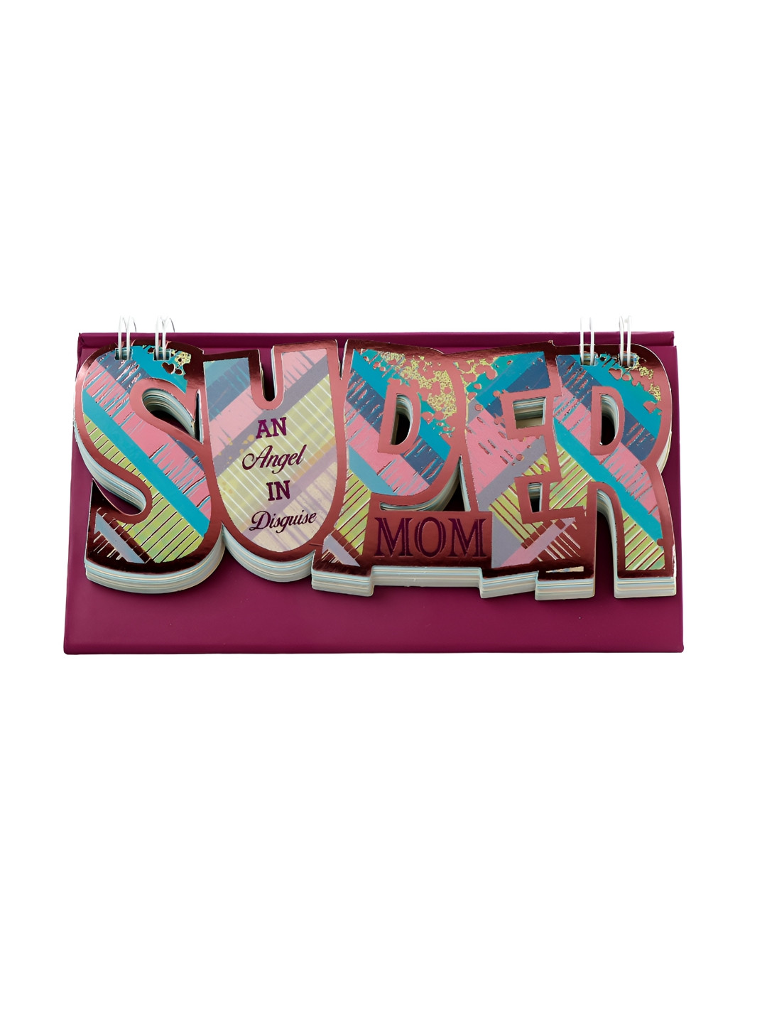 Archies Pink & Blue Printed SUPER MOM Quotation Stationery