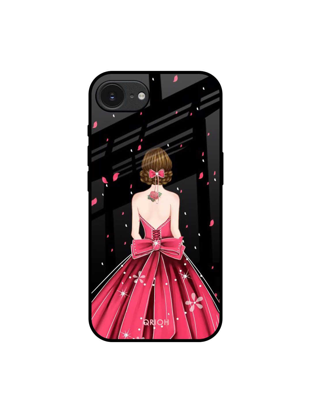 QRIOH Fashion Princess Apple iPhone 16e Impact Resistant Back Case