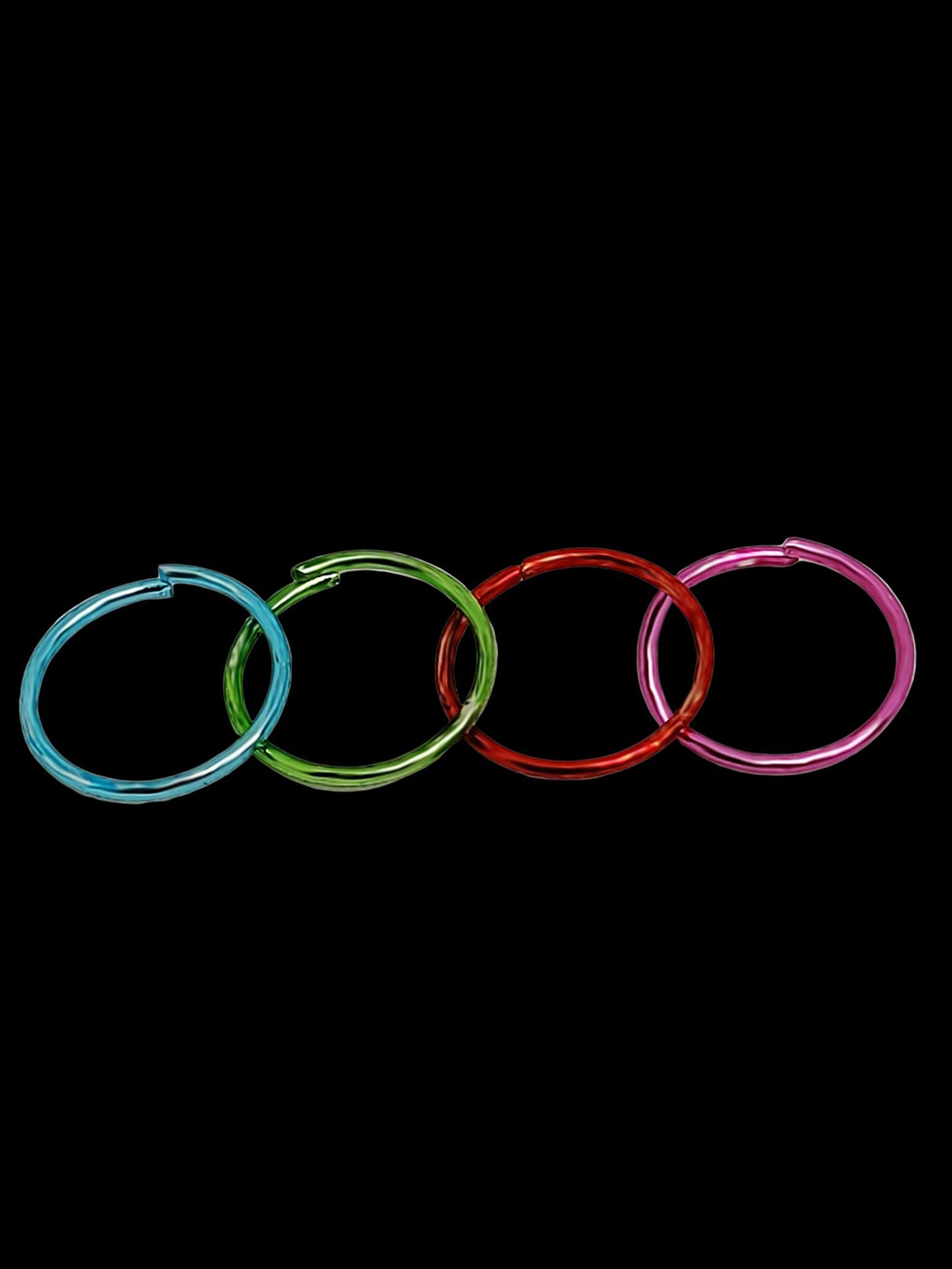 Comet Busters Set Of 4 Non Piercieng Ring Nosepin