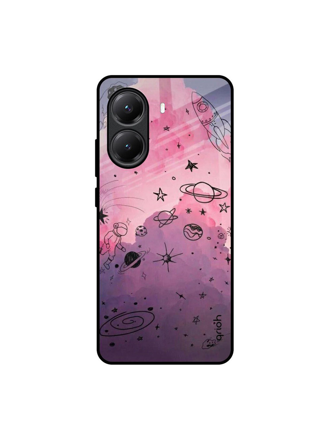 QRIOH Space Doodles Poco X7 Pro 5G Impact Resistant Back Case
