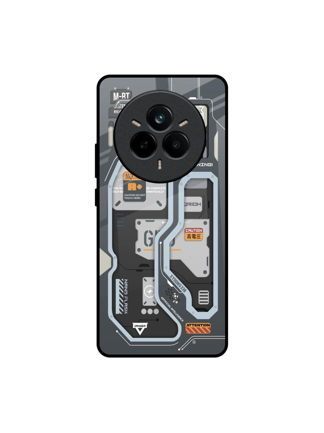 QRIOH Retro Futuristic Realme 14 Pro 5G Impact Resistant Back Case