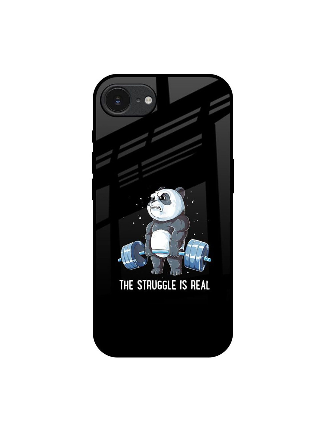 QRIOH The Struggle Is Real Apple iPhone 16e Impact Resistant Back Case