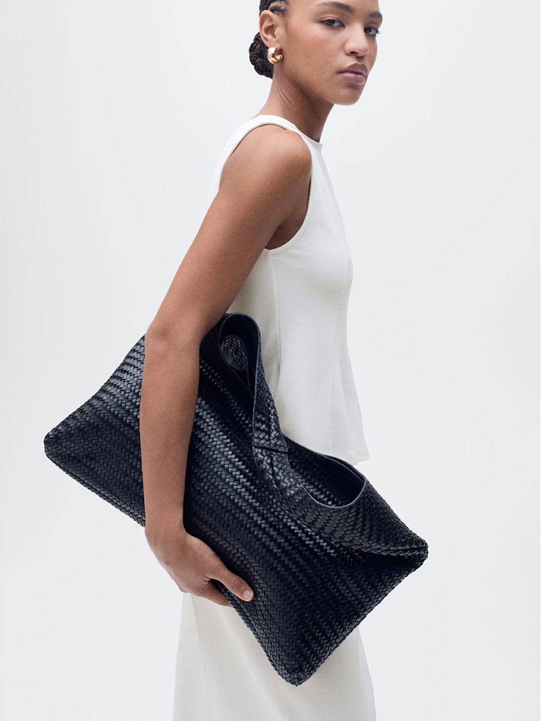 MANGO Boat Neck A-Line Top