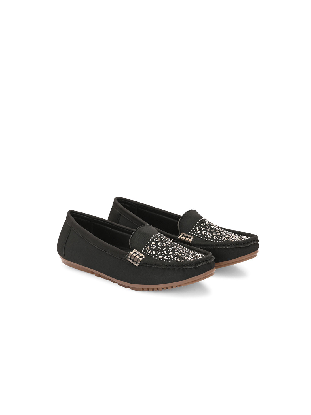 BUCADIA Girls Round Toe Slip-On Loafers