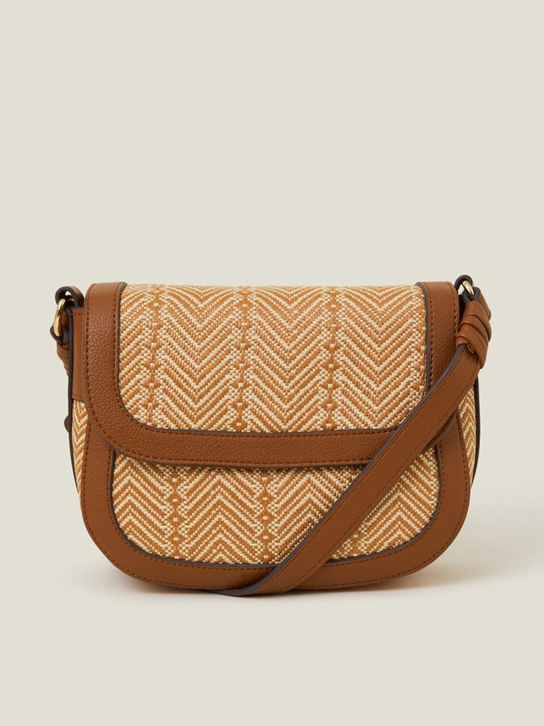 Accessorize Women Woven Satchel Sling Bag