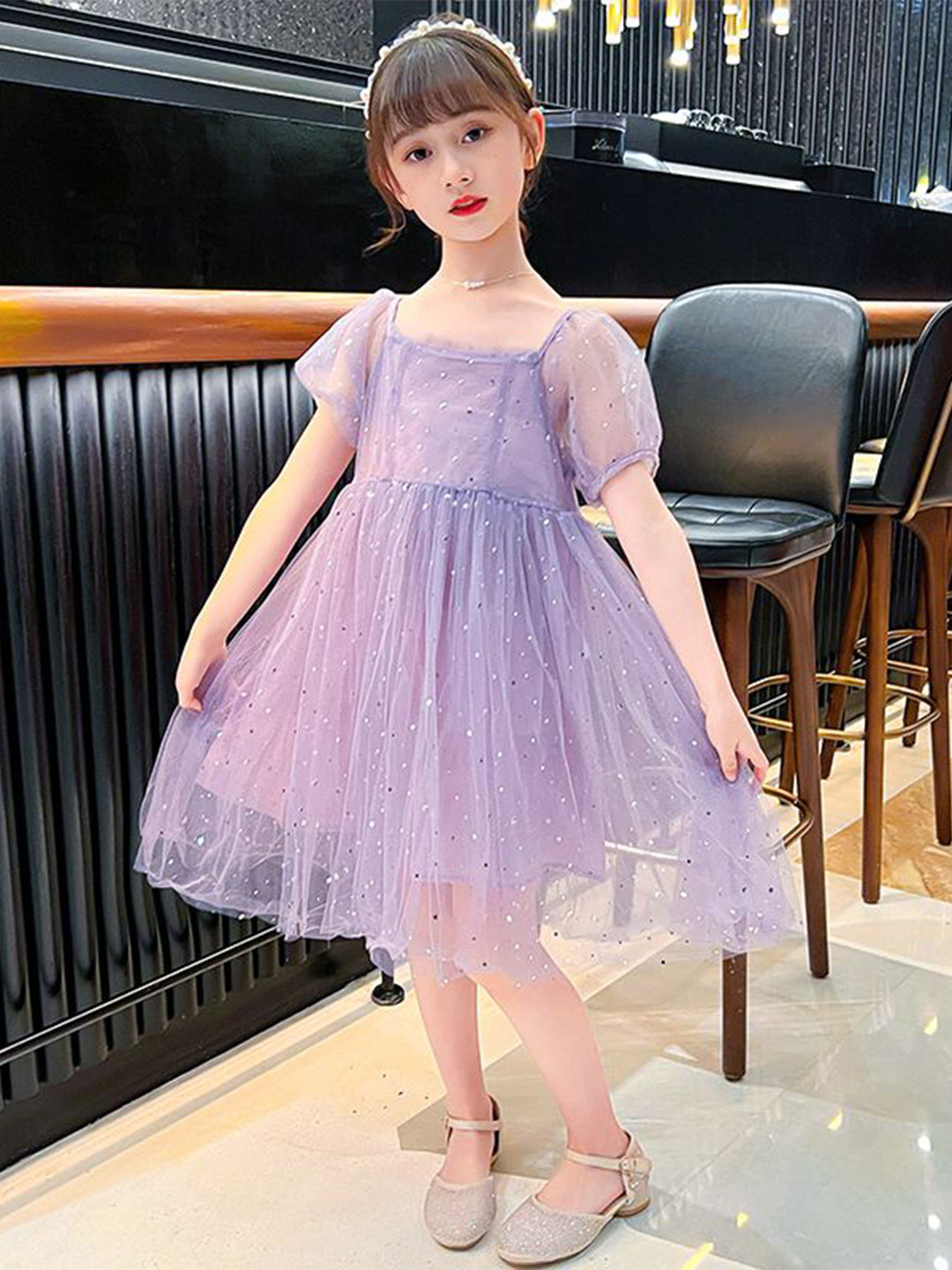 StyleCast x Revolte Print Applique A-Line Dress