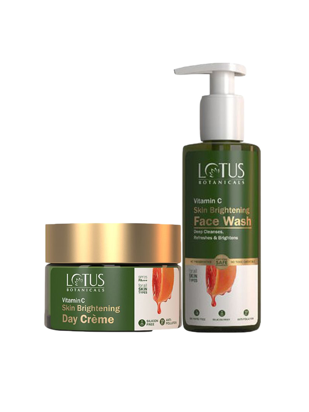 Lotus Herbals Set Of Vitamin-C Day Cream 50 g & Face Wash 180 g