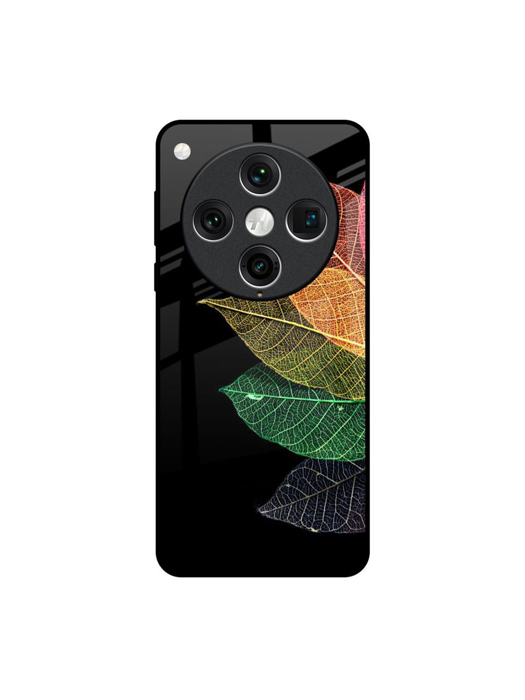 QRIOH Colorful Leaves Oppo Find X8 Pro Impact Resistant Back Case