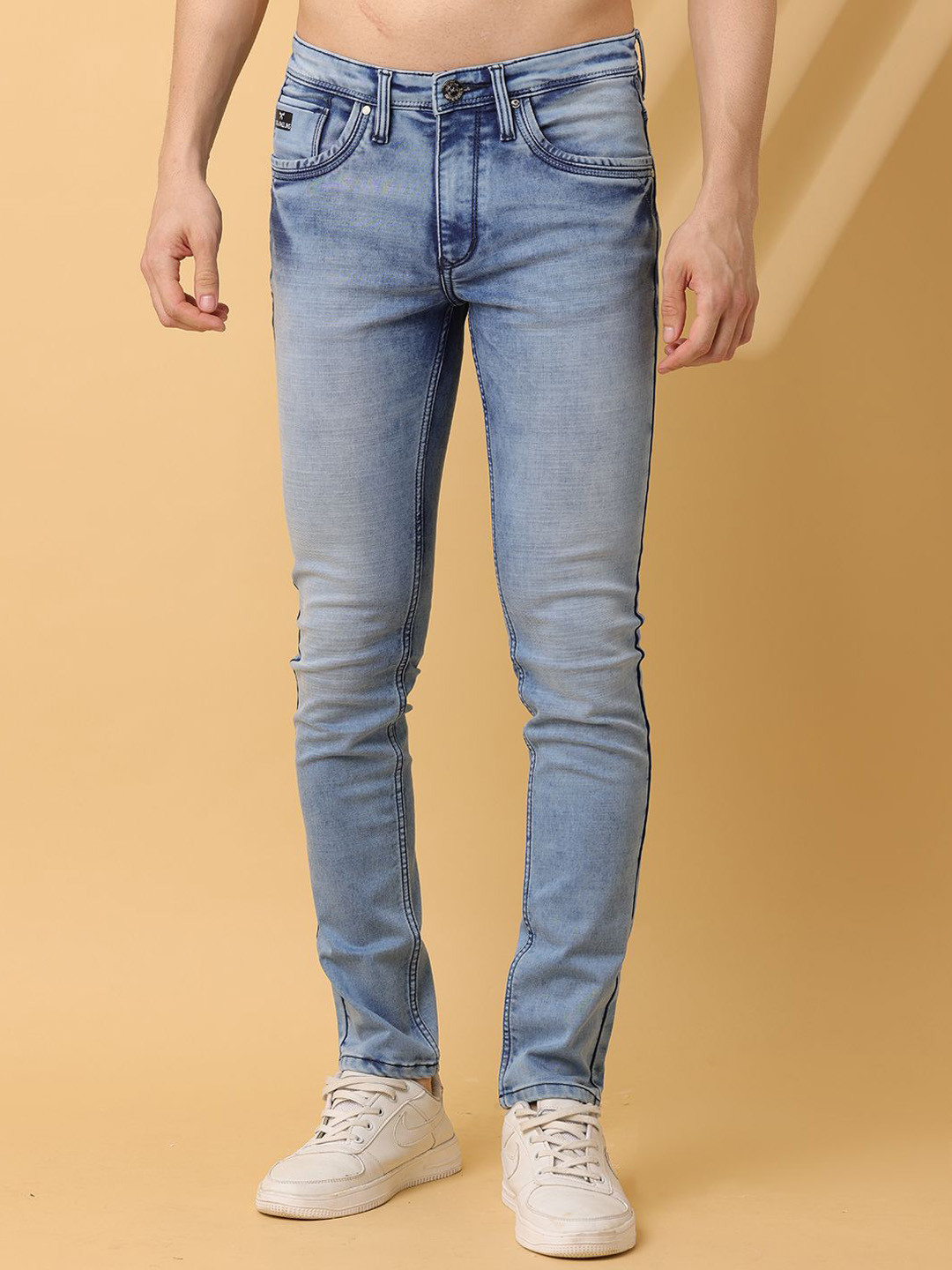 THE BEETEL HOUSE Men Slim Fit Low Rise Clean Look Jeans