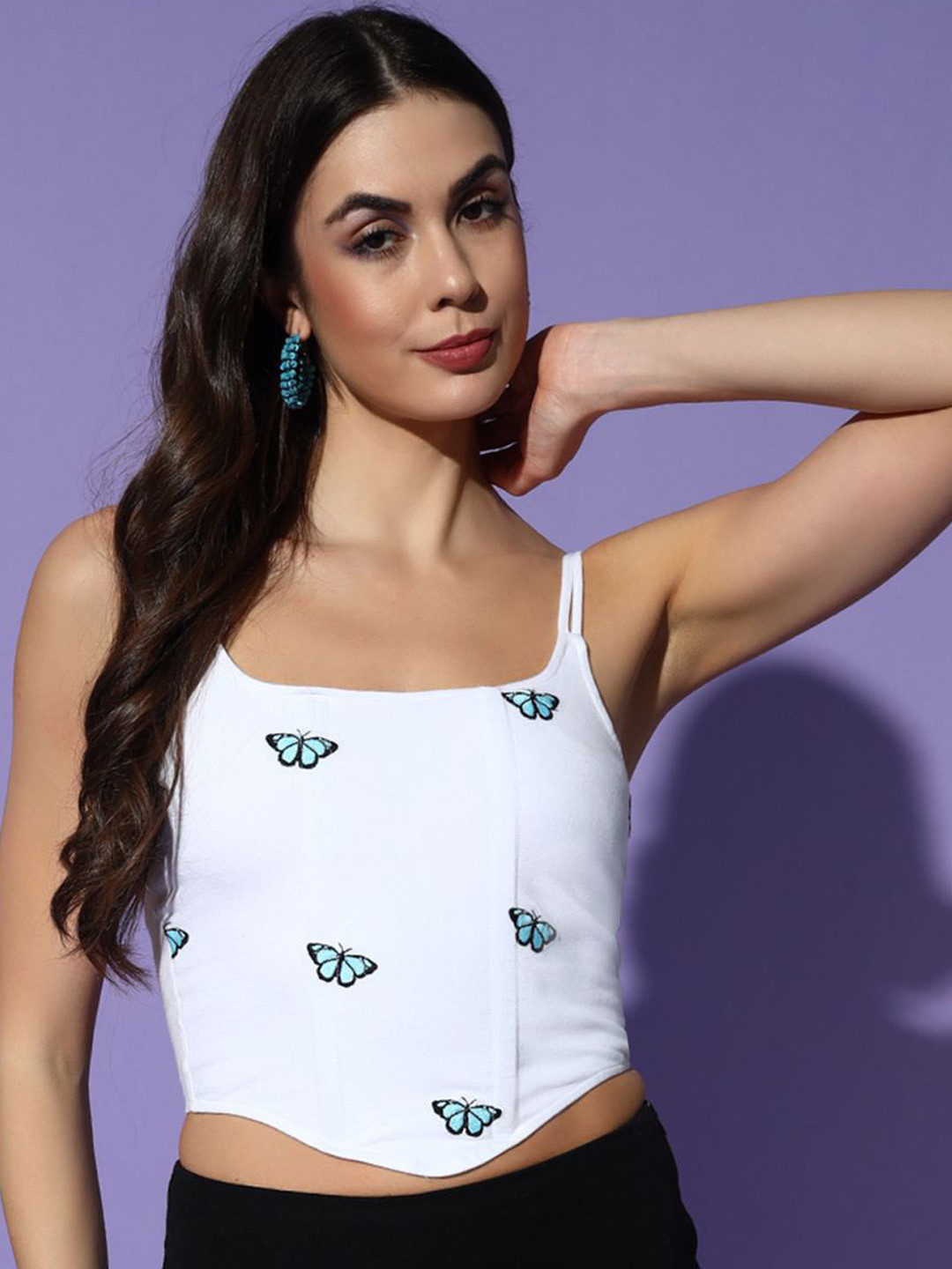 Sugercandy Butterfly Women Printed Corset