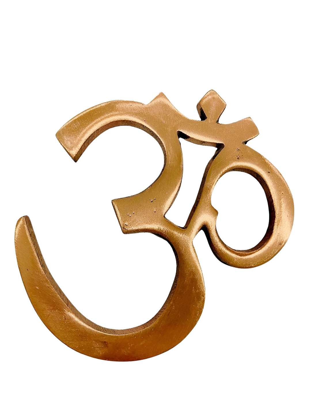 The Spiritual Living Om Copper Glossy Hall Spiritual Wall Decor-5.5In