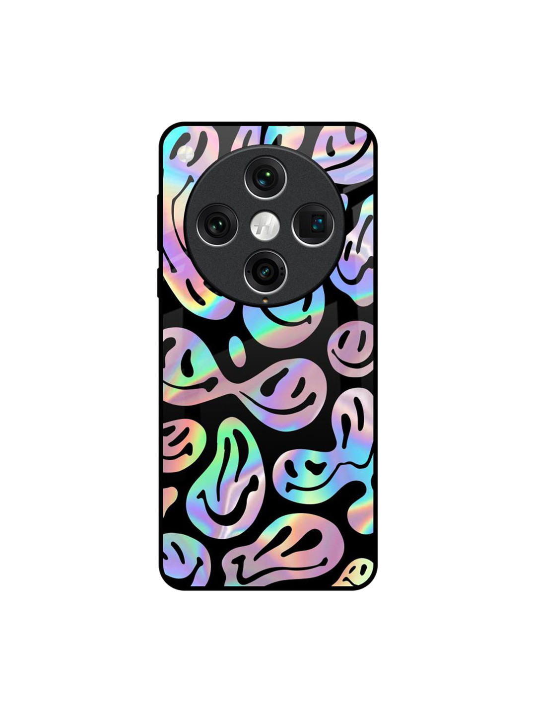 QRIOH Acid Smile Oppo Find X8 Pro Impact Resistant Back Case