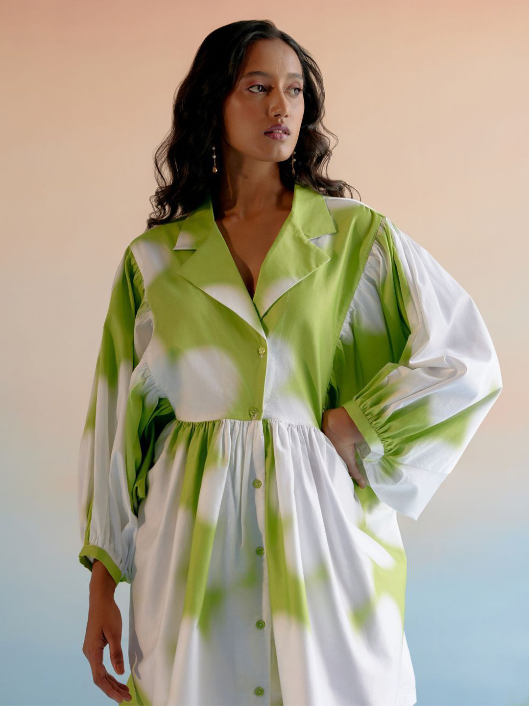 ECHO STUDIO Women Tie and Dye Shirt Dress