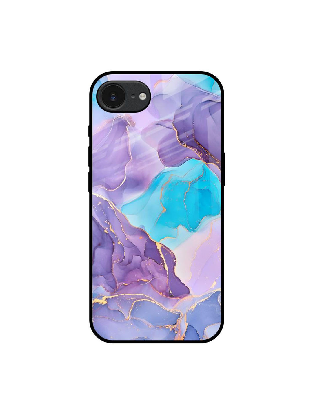QRIOH Alcohol ink Marble Apple iPhone 16e Impact Resistant Back Case