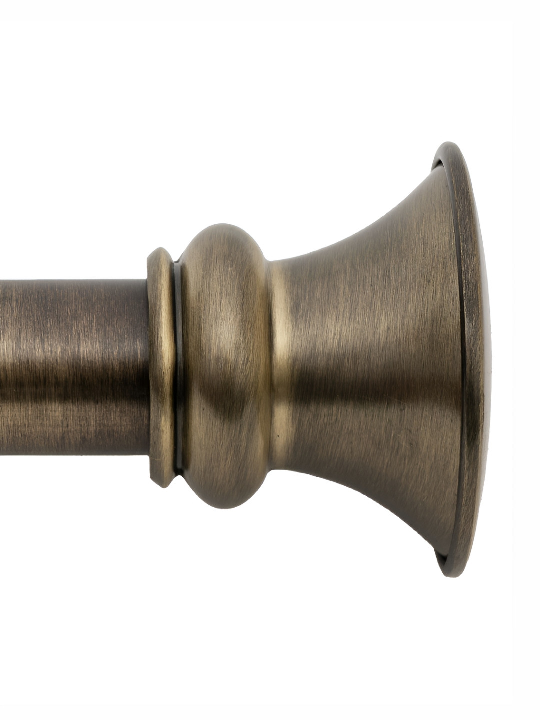 Deco Window Bronze-Toned Adjustable Curtain Rod With Brackets