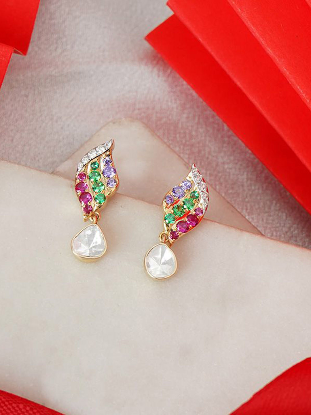 Polki Stories By Raniwala Polki Diamond Earrings