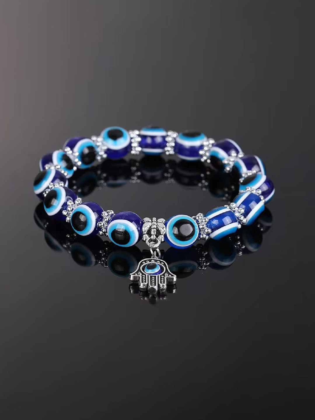 Crazy Fashion Evil Eye Beaded Charm Bracelet