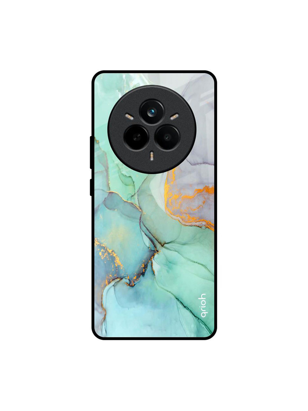 QRIOH Green Marble Realme 14 Pro 5G Impact Resistant Back Case