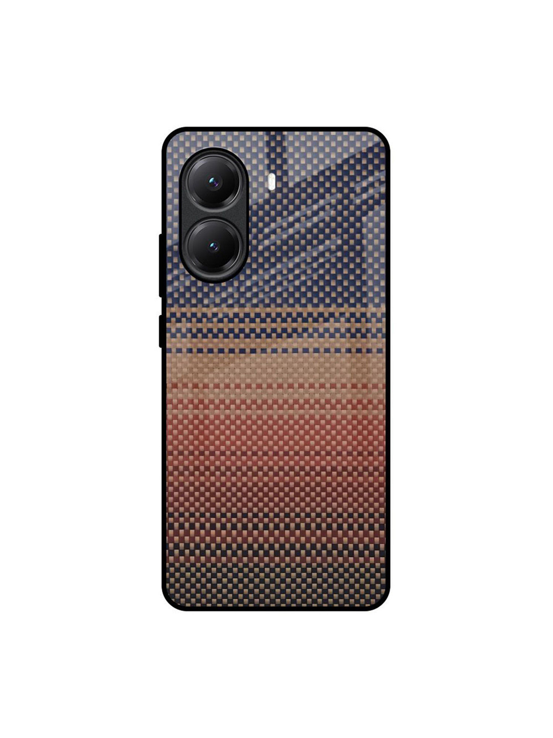 QRIOH Fiber Artistry Geometric Poco X7 Pro 5G Impact Resistant Back Case