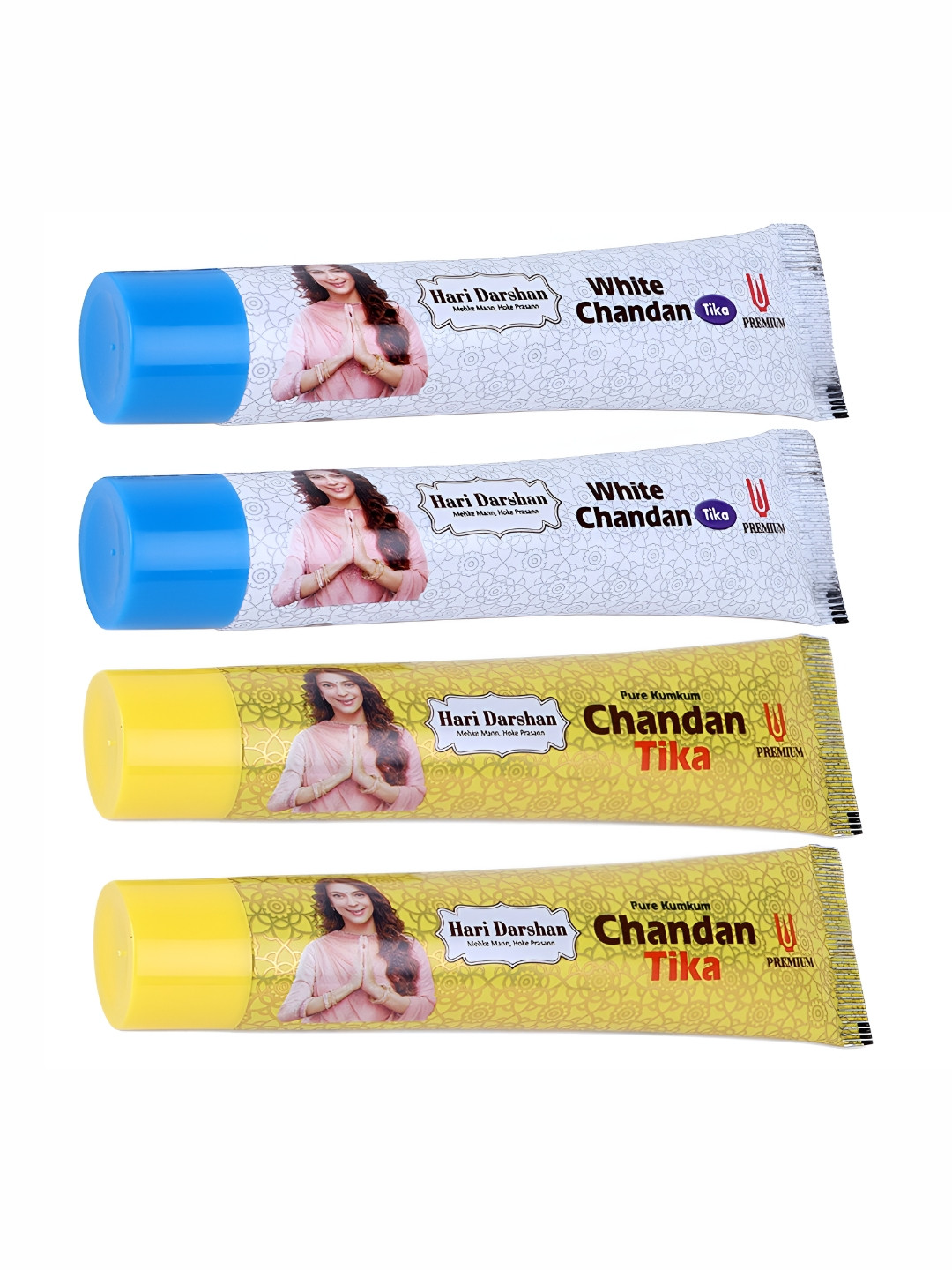 Hari darshan Pack of 4 Premium Chandan Tika Tube Paste-50g Each