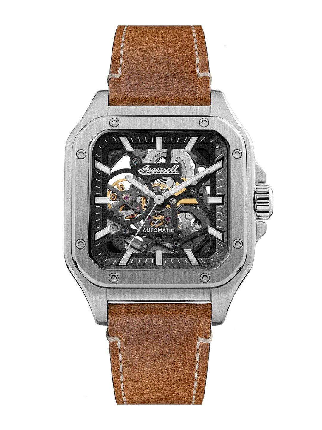 Ingersoll Men Dial & Leather Straps Analogue Automatic Watch I14503