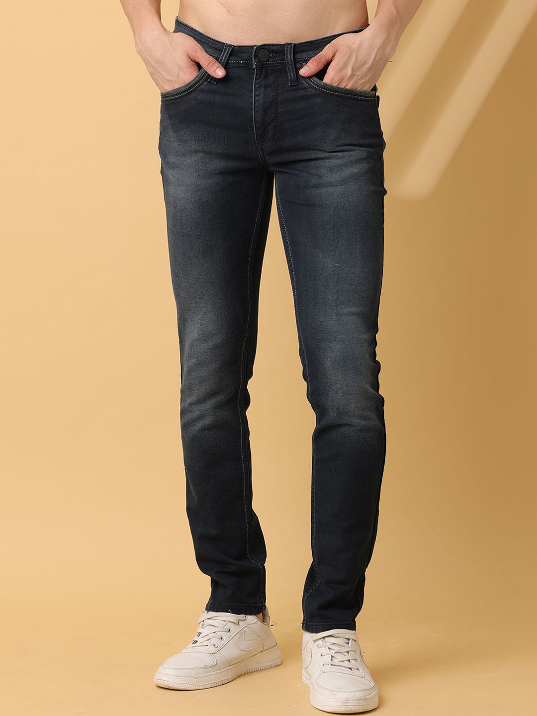 THE BEETEL HOUSE Men Sharp Slim Fit Trousers