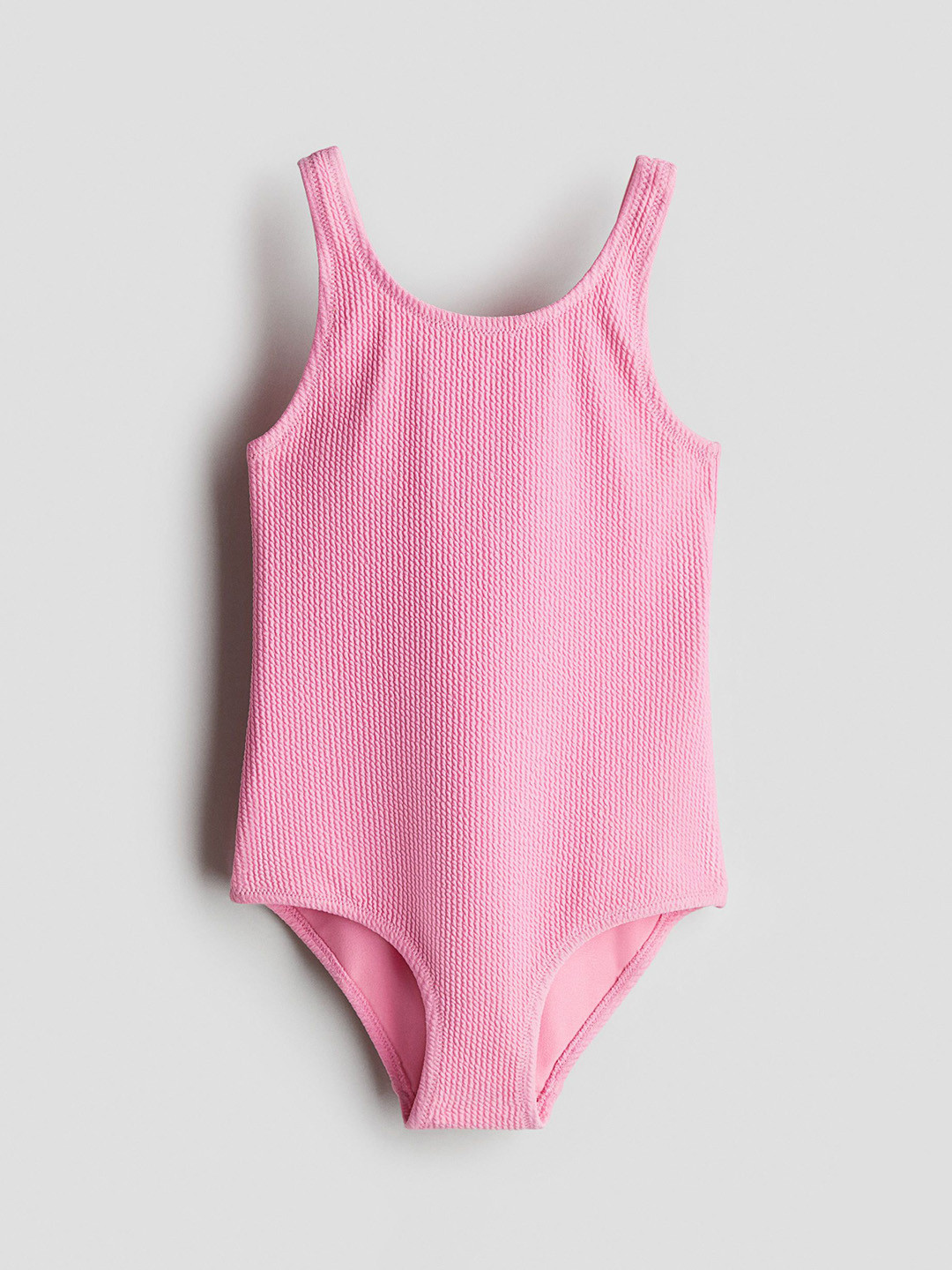 H&M Girls Textured Swimsuit 1276146001-Pink