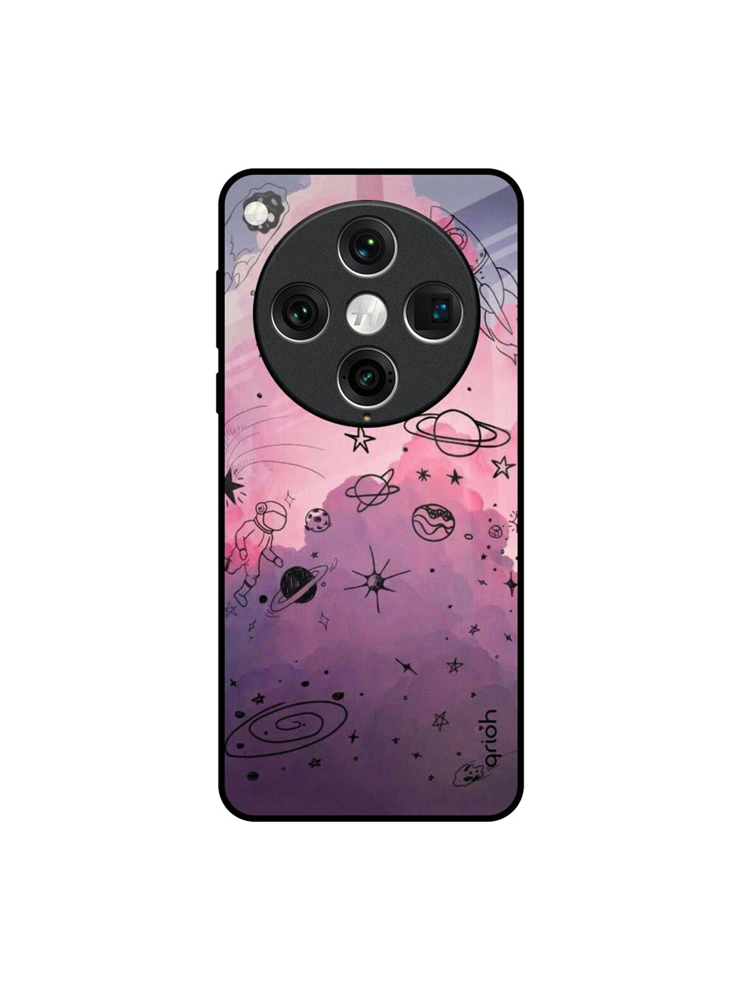 QRIOH Space Doodles Oppo Find X8 Pro Impact Resistant Back Case