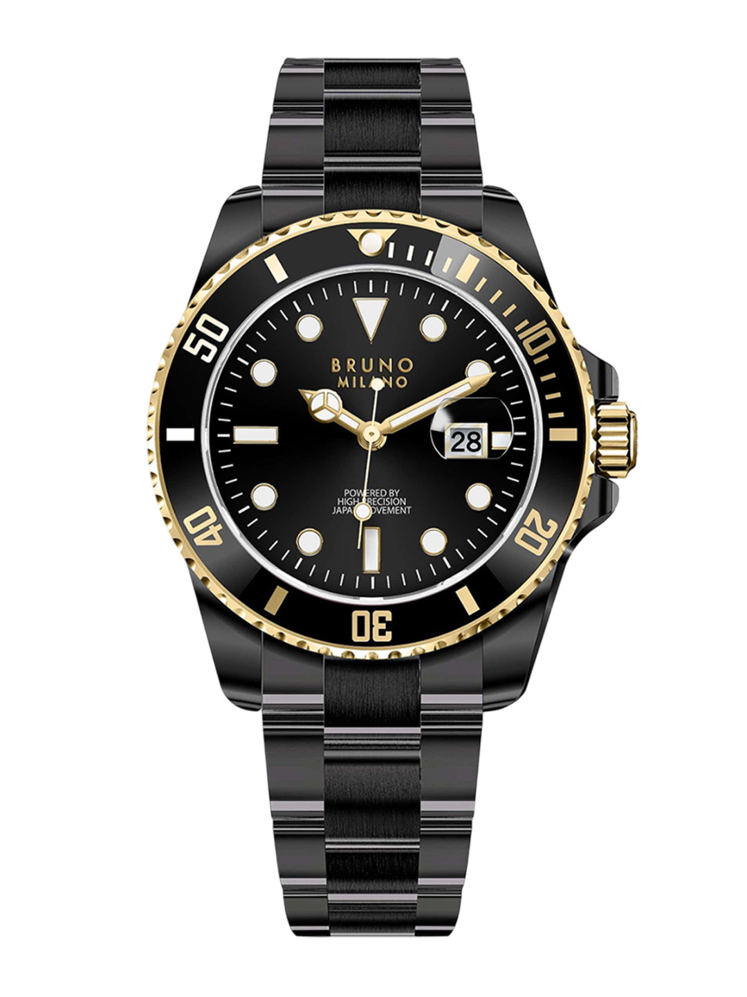 Bruno Milano Men Stainless Steel Bracelet Style Straps Analogue Watch BM1002-05