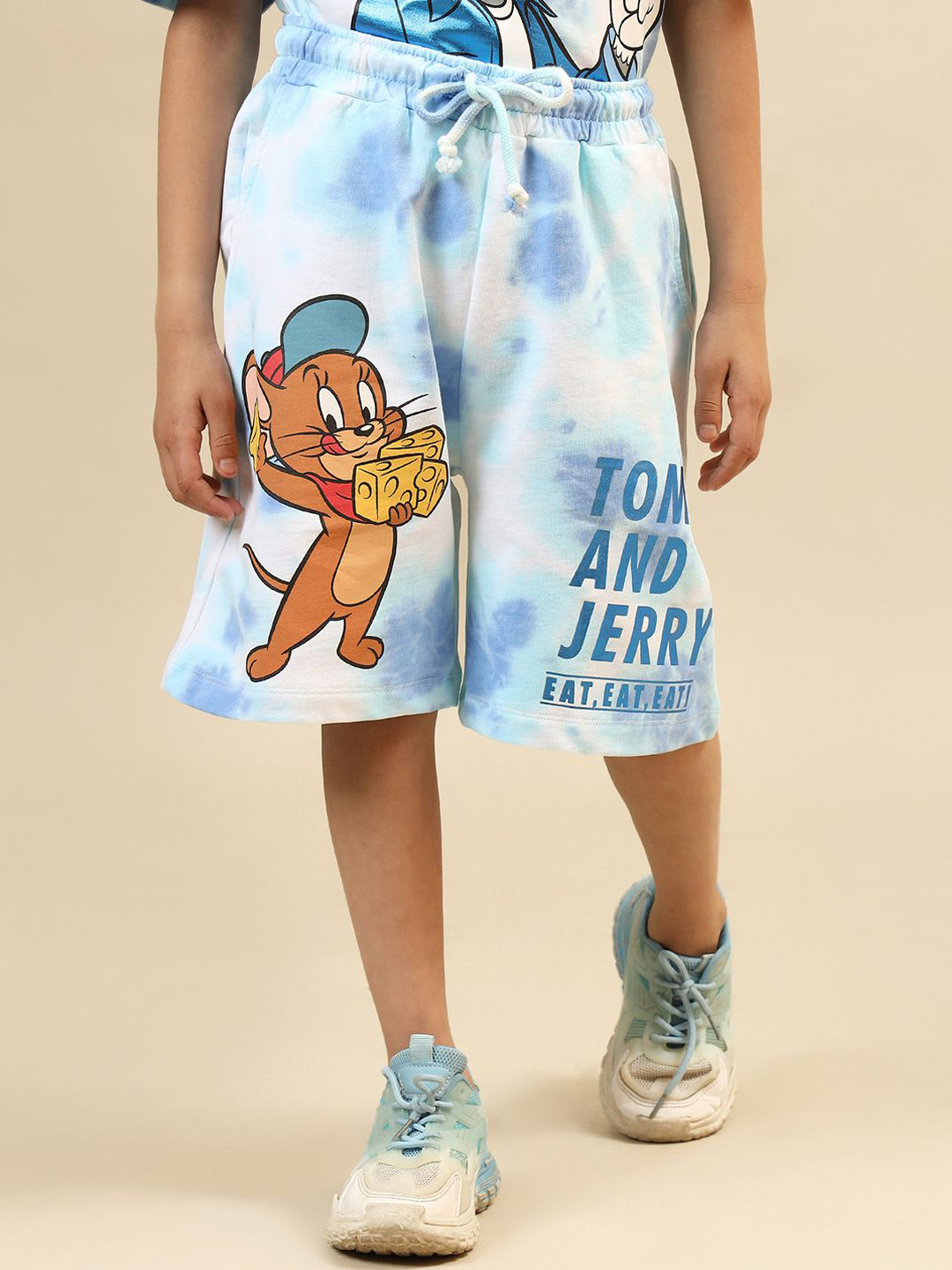 Kids Ville Boy Tom & Jerry Printed Loose Fit Shorts